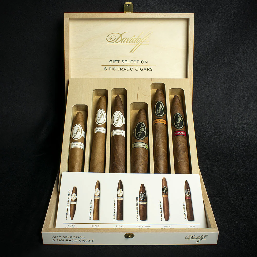 Davidoff Figurado Selection 6's - 6 Cigar Sampler / Gift Box