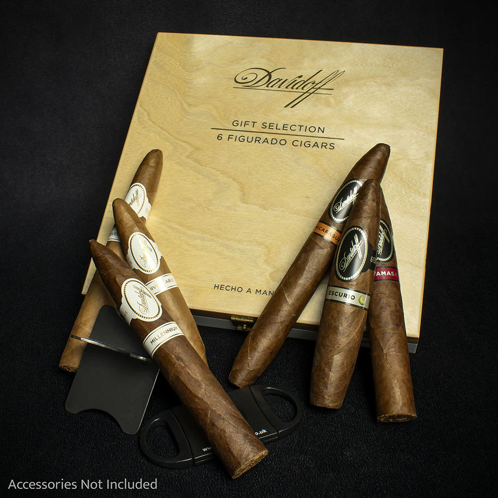 Davidoff Figurado Selection 6's - 6 Cigar Sampler / Gift Box - Image 2