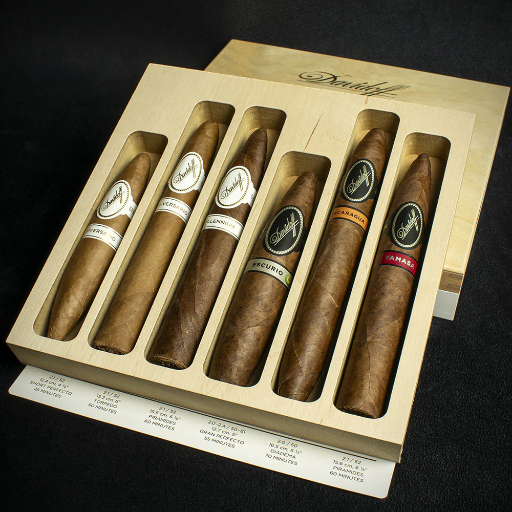 Davidoff Figurado Selection 6's - 6 Cigar Sampler / Gift Box - Image 3
