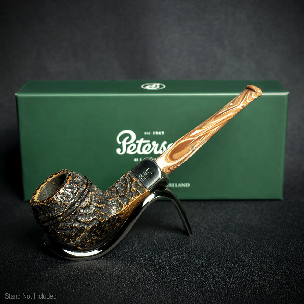 Peterson of Dublin Derry Rusticated Briar Smoking Pipe - Shape 150 - 9mm - Image 2