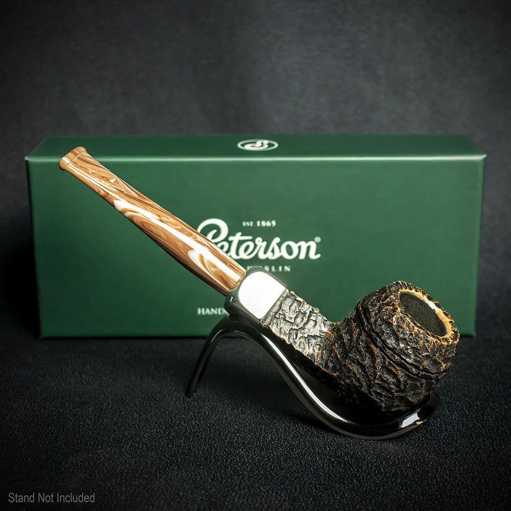 Peterson of Dublin Derry Rusticated Briar Smoking Pipe - Shape 150 - 9mm - Image 3