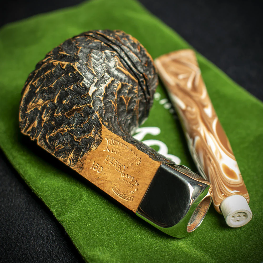 Peterson of Dublin Derry Rusticated Briar Smoking Pipe - Shape 150 - 9mm - Image 4