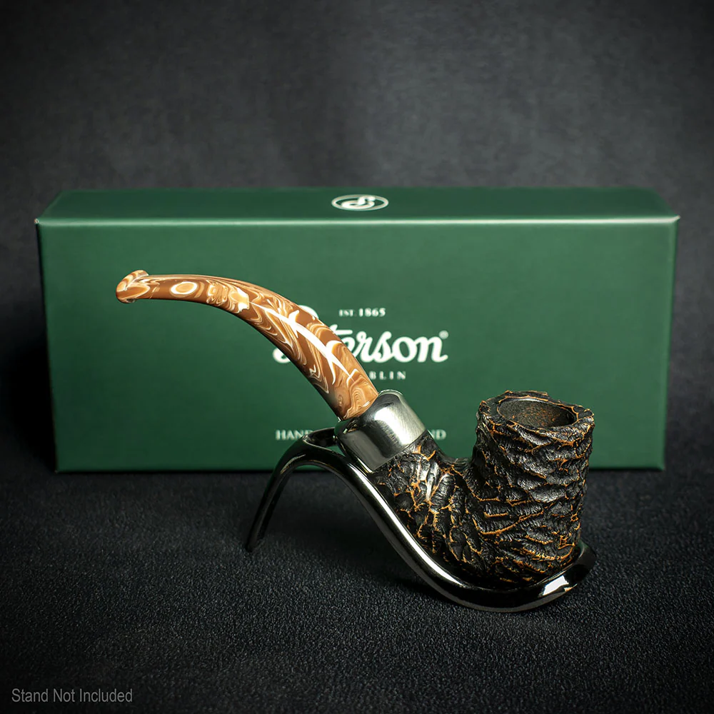 Peterson of Dublin Derry Rusticated Briar Smoking Pipe - Shape 338 - 9mm - Image 3