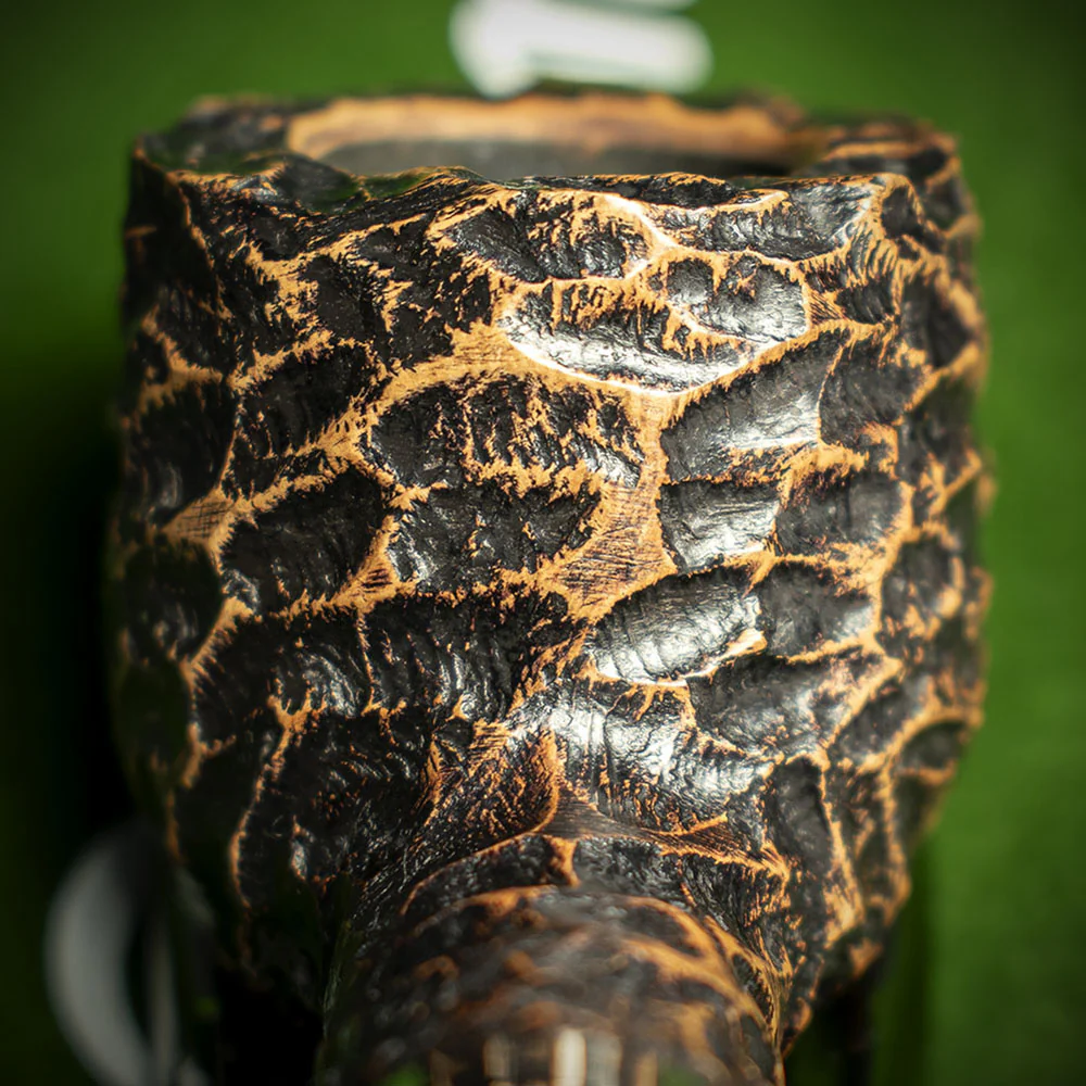 Peterson of Dublin Derry Rusticated Briar Smoking Pipe - Shape 606 - 9mm - Image 7