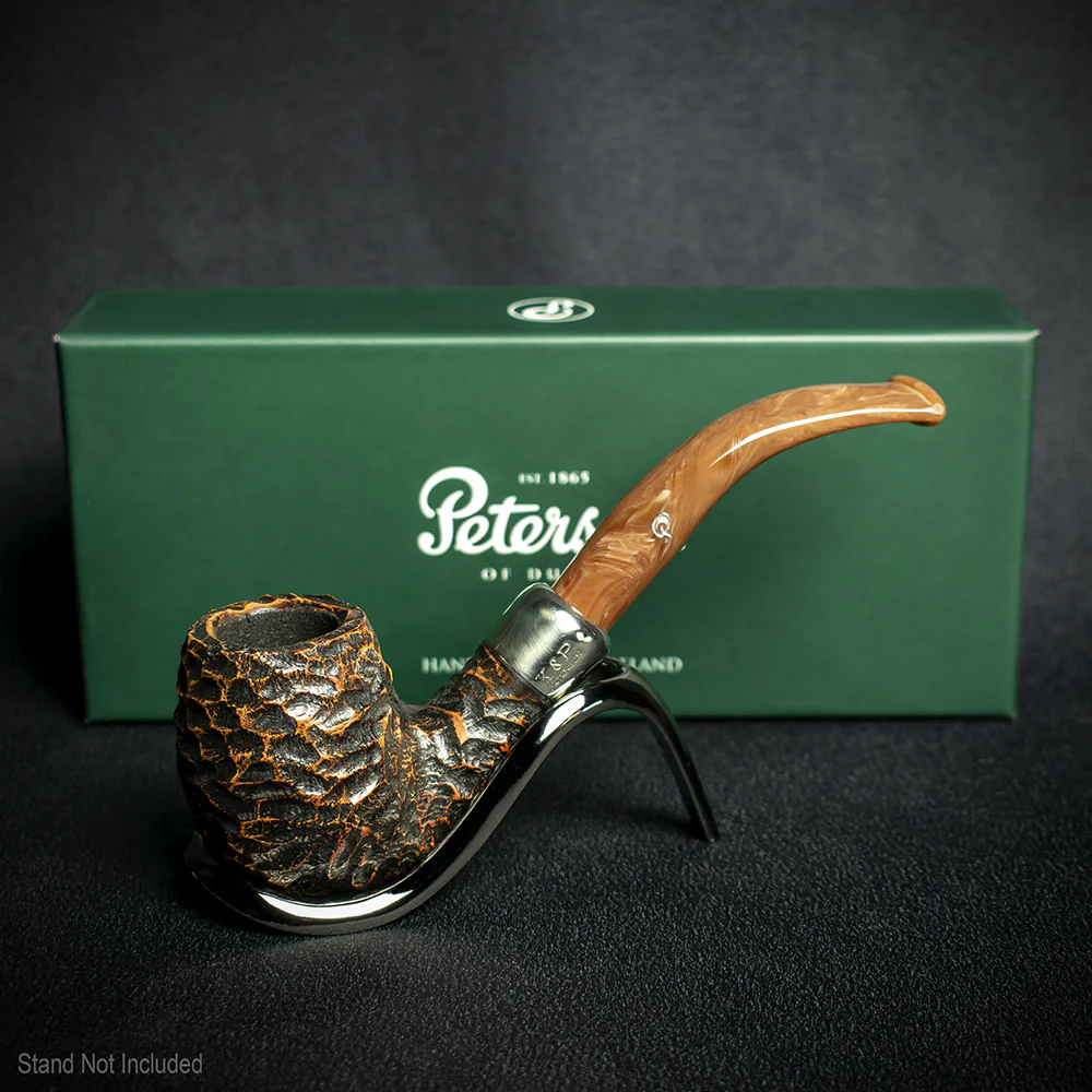 Peterson of Dublin Derry Rusticated Briar Smoking Pipe - Shape 69 - 9mm - Image 2