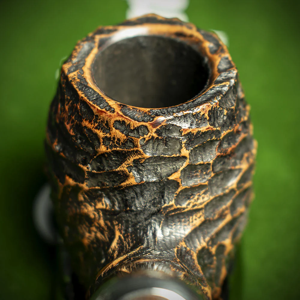 Peterson of Dublin Derry Rusticated Briar Smoking Pipe - Shape 69 - 9mm - Image 7