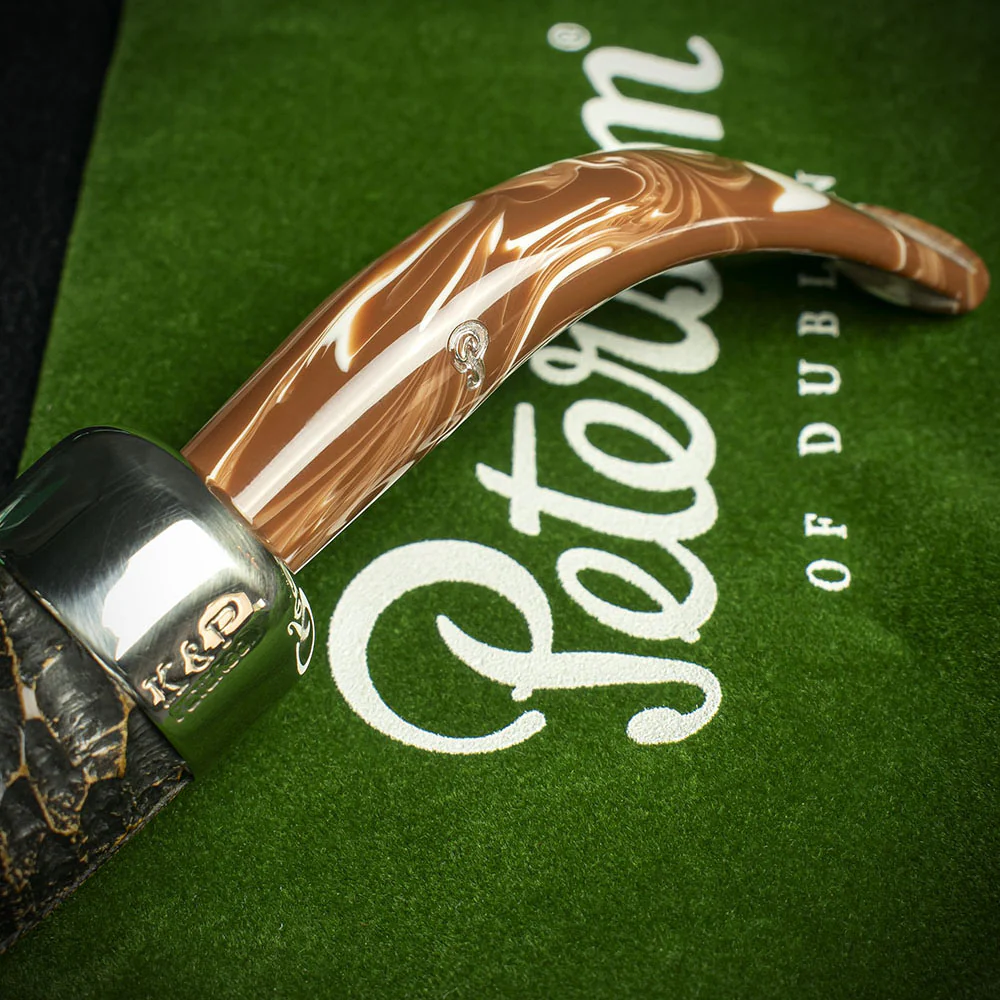 Peterson of Dublin Derry Rusticated Briar Smoking Pipe - Shape XL02 - 9mm - Image 6