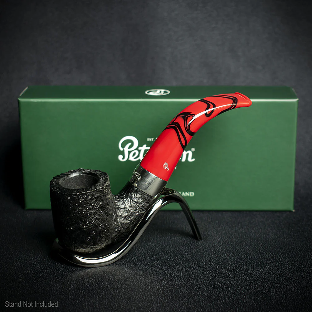 Peterson of Dublin Dracula Sandblasted Briar Smoking Pipe - Shape No.01 - Image 2