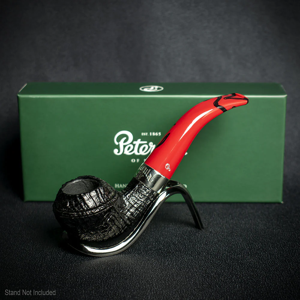 Peterson of Dublin Dracula Sandblasted Briar Smoking Pipe - Shape No.999 - Image 2
