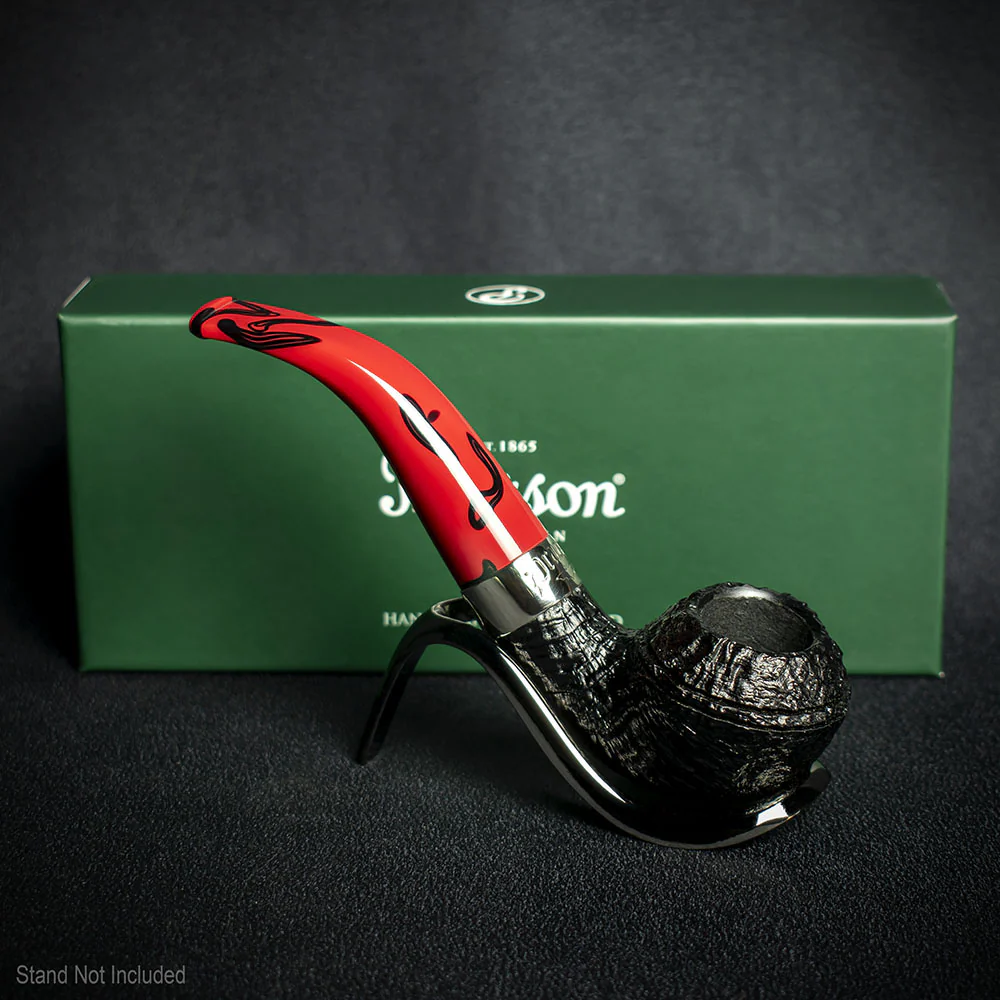 Peterson of Dublin Dracula Sandblasted Briar Smoking Pipe - Shape No.999 - Image 3
