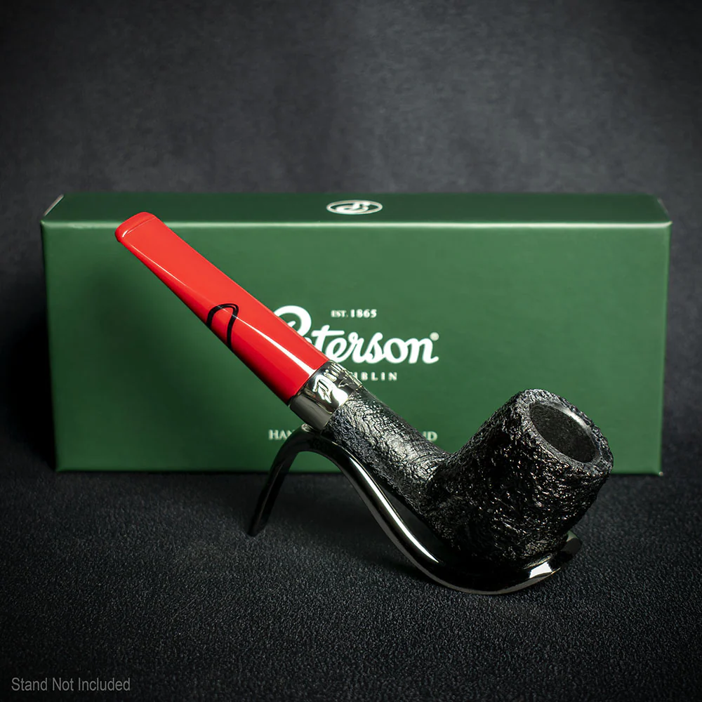 Peterson of Dublin Dracula Sandblasted Briar Smoking Pipe - Shape No.X105 - Image 3