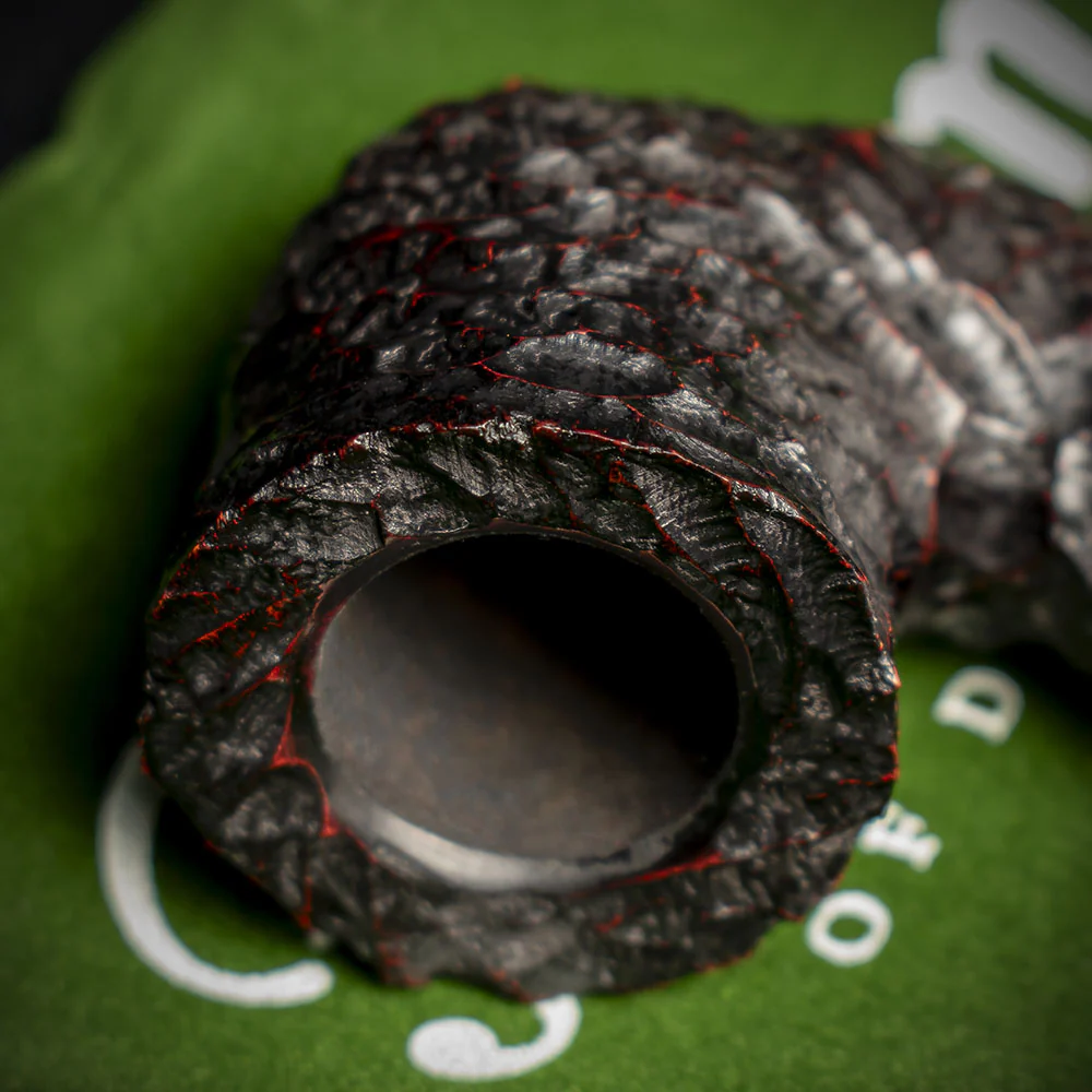 Peterson of Dublin Emerald Rusticated Briar Smoking Pipe - Shape 05 - 9mm - Image 5