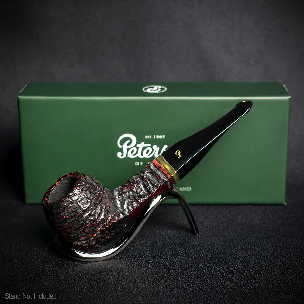 Peterson of Dublin Emerald Rusticated Briar Smoking Pipe - Shape 150 - 9mm - Image 2
