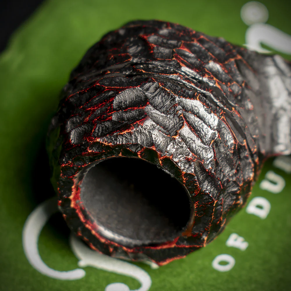 Peterson of Dublin Emerald Rusticated Briar Smoking Pipe - Shape 150 - 9mm - Image 5