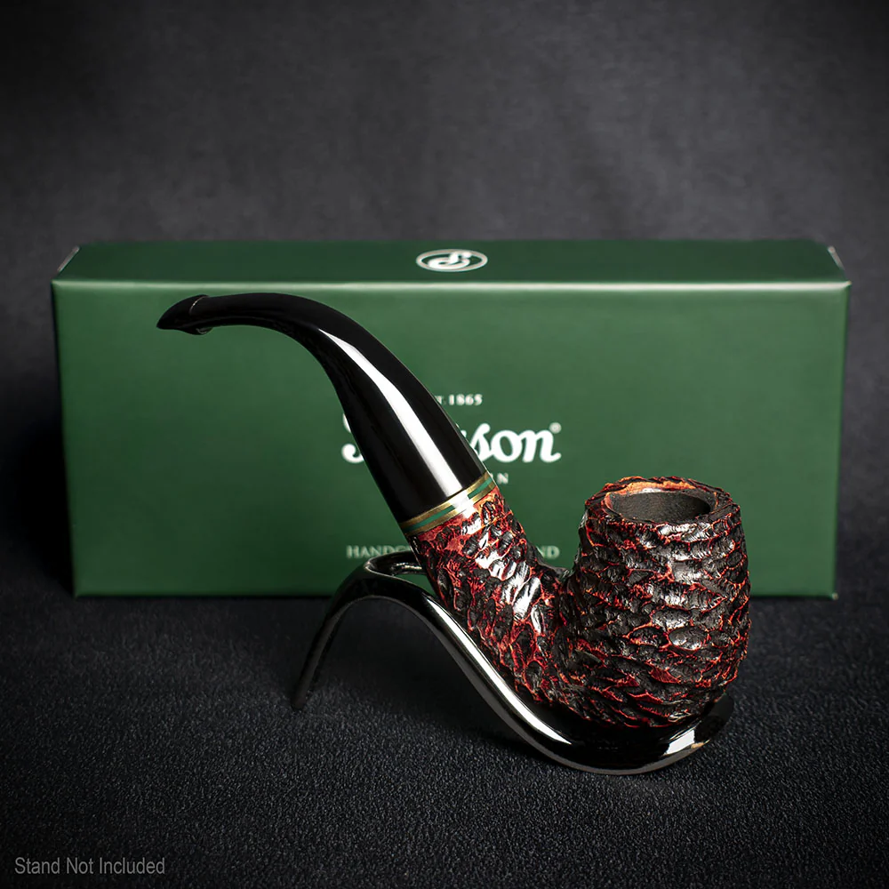 Peterson of Dublin Emerald Rusticated Briar Smoking Pipe - Shape X220 - 9mm - Image 3