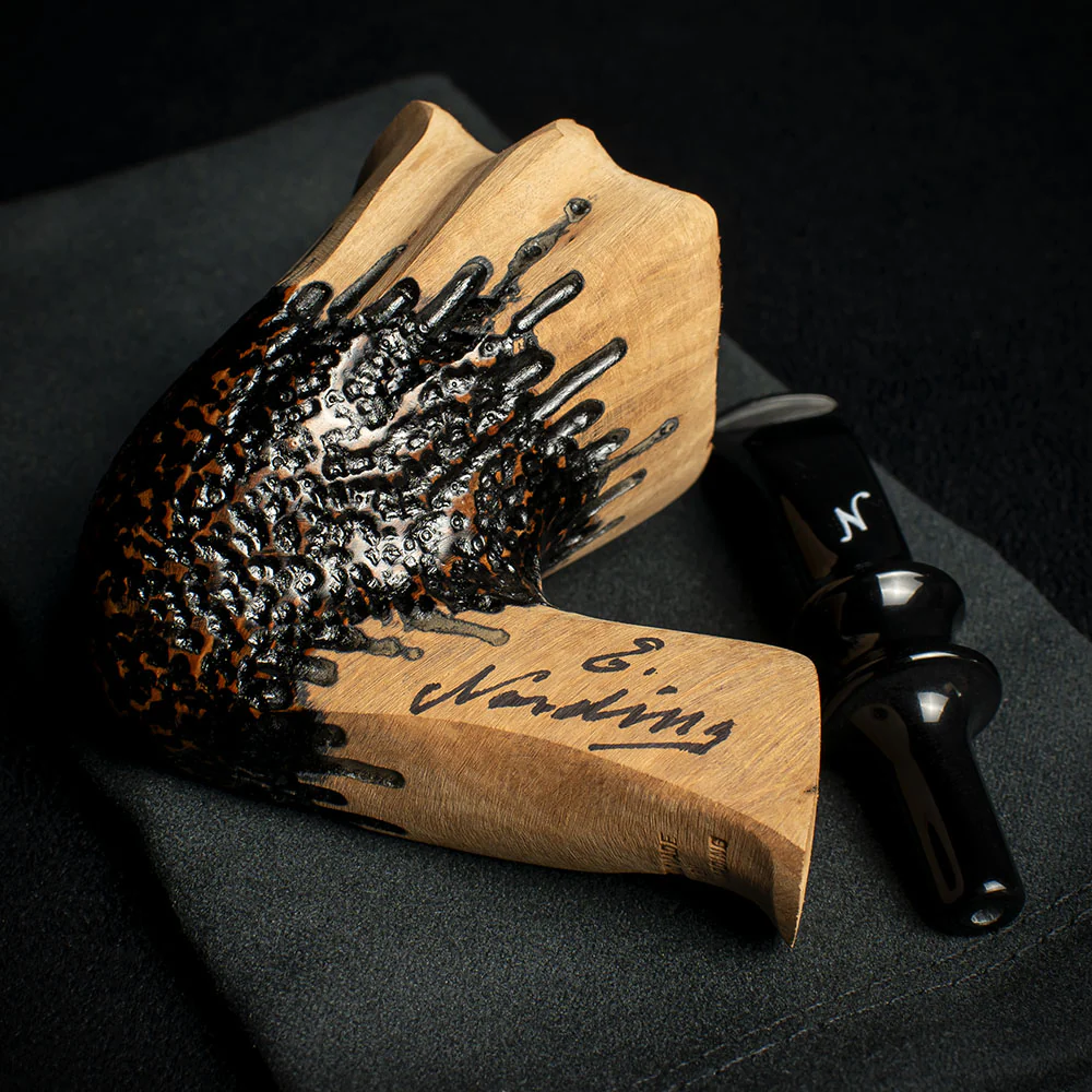 Erik Nording Signature Rustic Briar Pipe - No.02 - Image 4