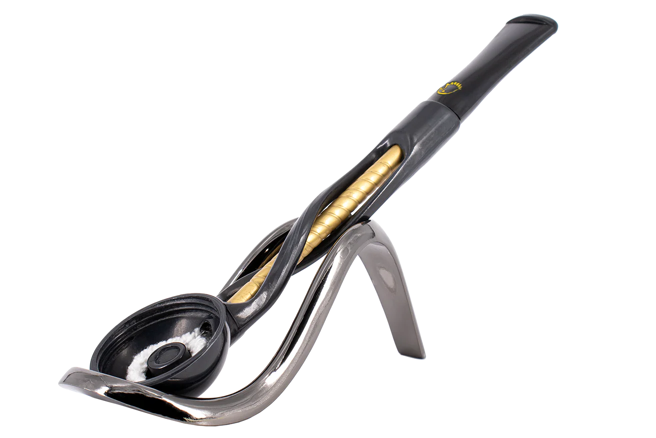 Falcon Shillelagh Pipe Stem - Black and Gold