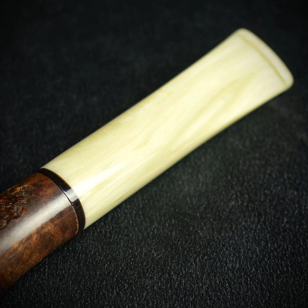 Jean Claude 9mm Filter Dark Rustic Briar Smoking Pipe - Shape 53 - Image 6