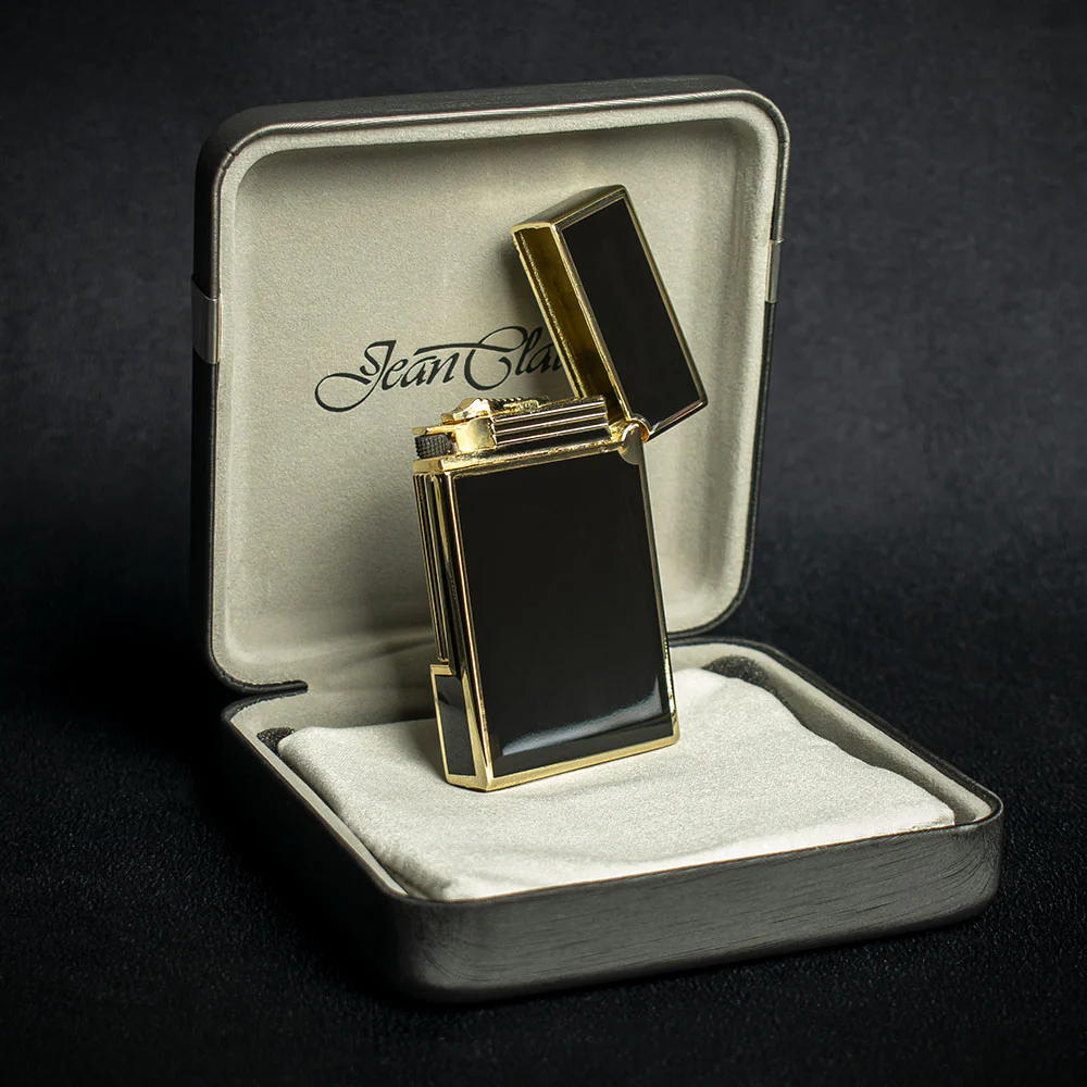 Jean Claude Dustin Cigarette Lighter - Black & Gold - Image 2