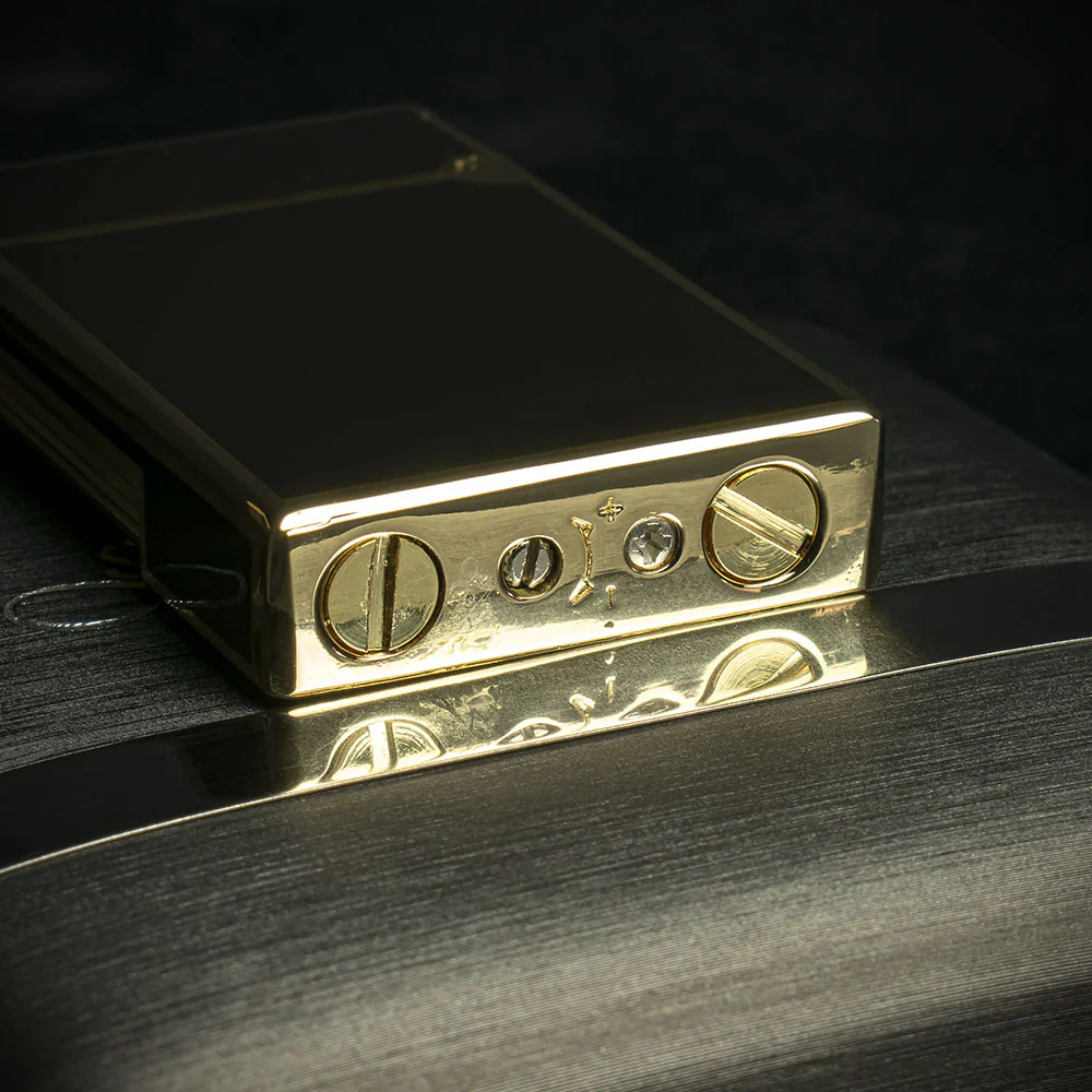 Jean Claude Dustin Cigarette Lighter - Black & Gold - Image 5