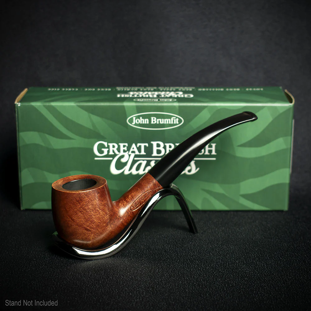 John Brumfit Great British Classics Briar Smoking Pipe - Bent Pot - Image 2