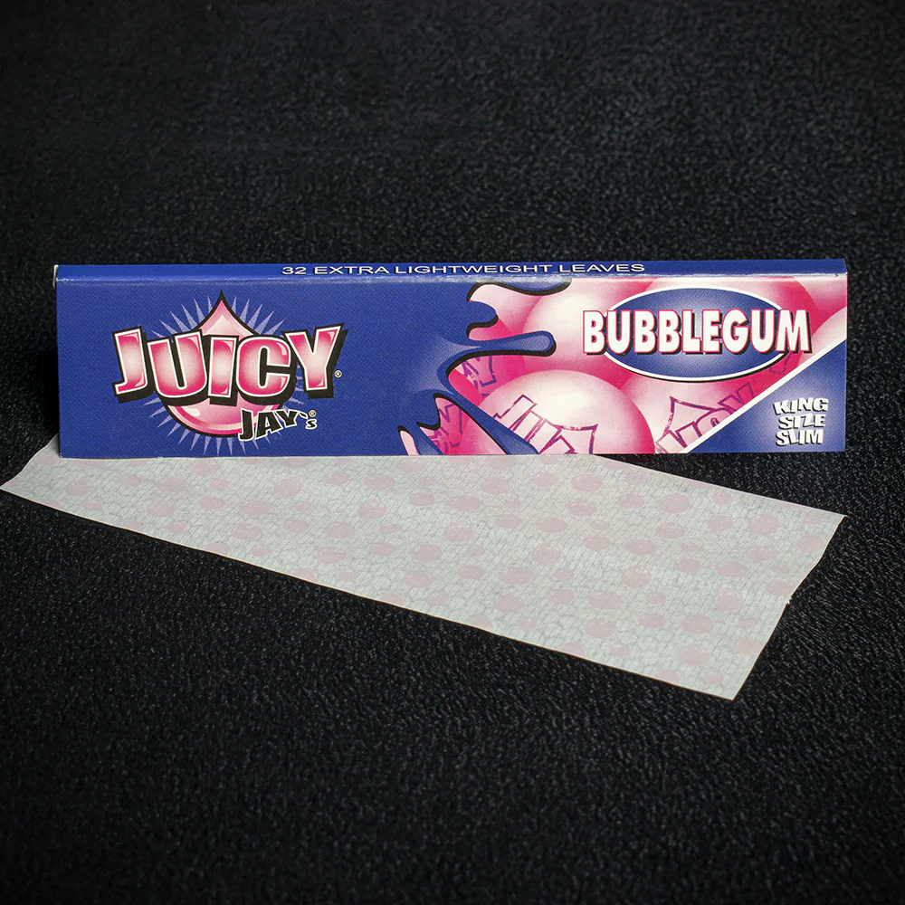 Juicy Jay's King Size Slim Rolling Papers - Bubblegum