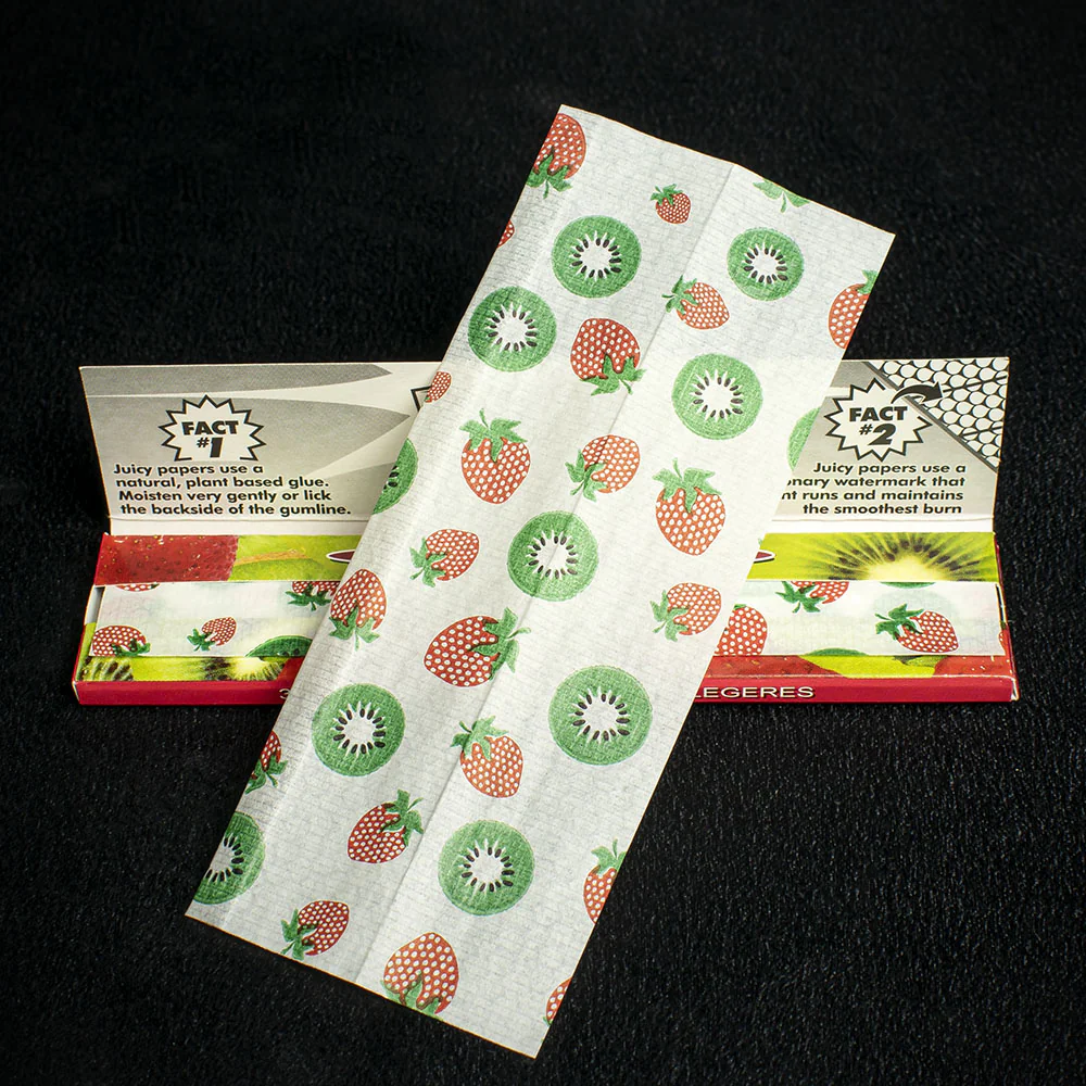 Juicy Jay's King Size Slim Rolling Papers - Strawberry Kiwi - Image 2