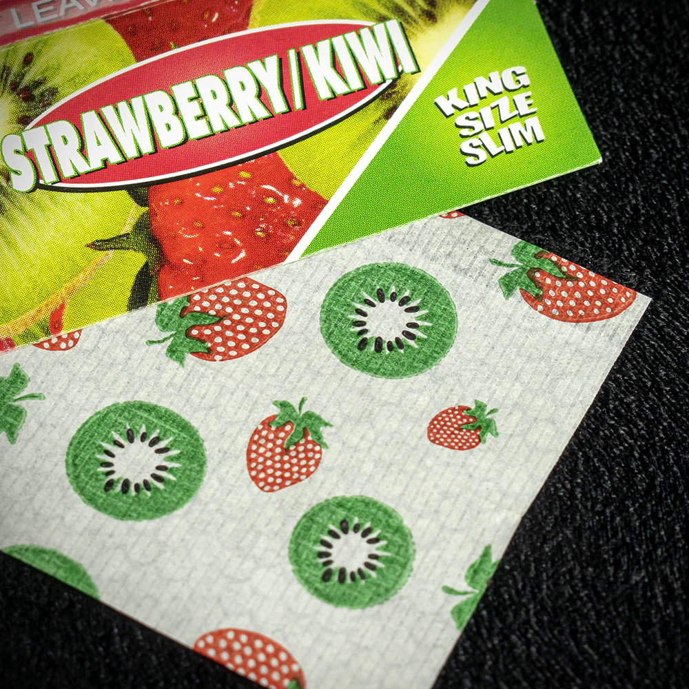 Juicy Jay's King Size Slim Rolling Papers - Strawberry Kiwi - Image 3
