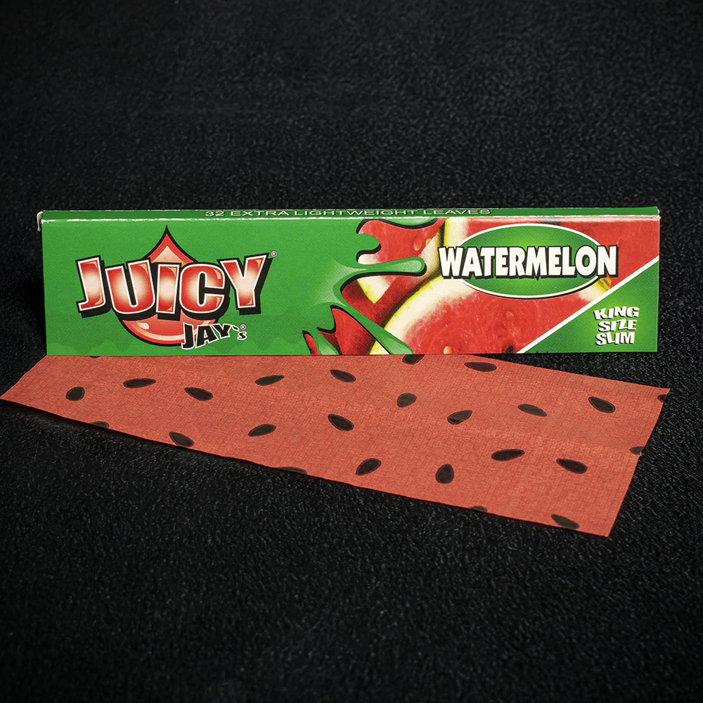 Juicy Jay's King Size Slim Rolling Papers - Watermelon