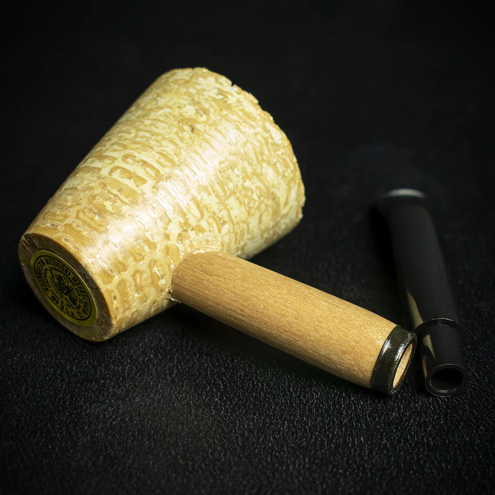 Missouri Meerschaum Mark Twain Corn Cob Pipe - Bent - Image 4