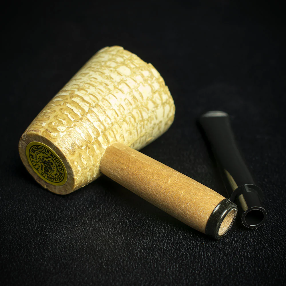 Missouri Meerschaum Mark Twain Corn Cob Pipe - Straight - Image 4