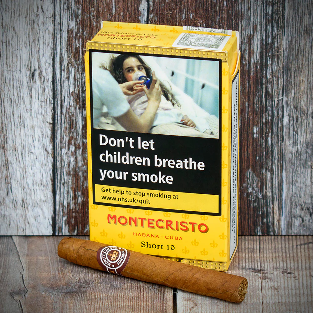 Montecristo Shorts Cuban Cigars - Pack of 10