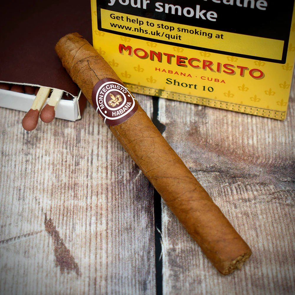 Montecristo Shorts Cuban Cigars - Pack of 10 - Image 2