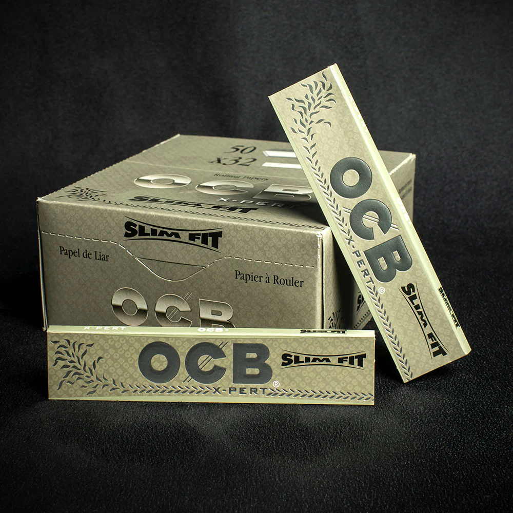 OCB Kingsize Slim Fit X-Pert Rolling Papers - Box of 50