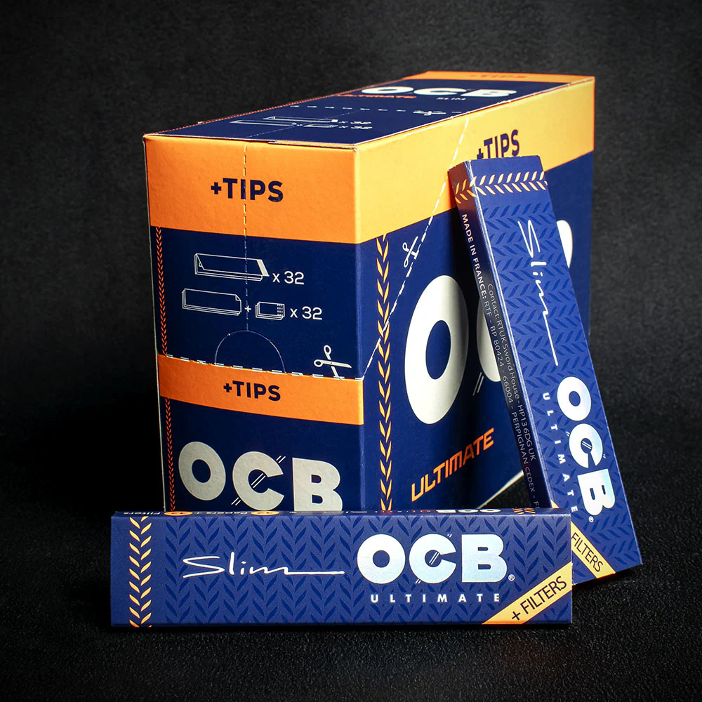 OCB Kingsize Slim Ultimate Rolling Papers & Tips - Single Pack - Image 3