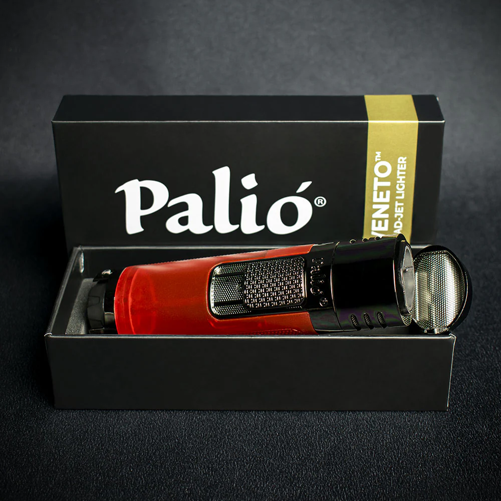 Palio Veneto Quad Flame Cigar Lighter - Red - Image 2