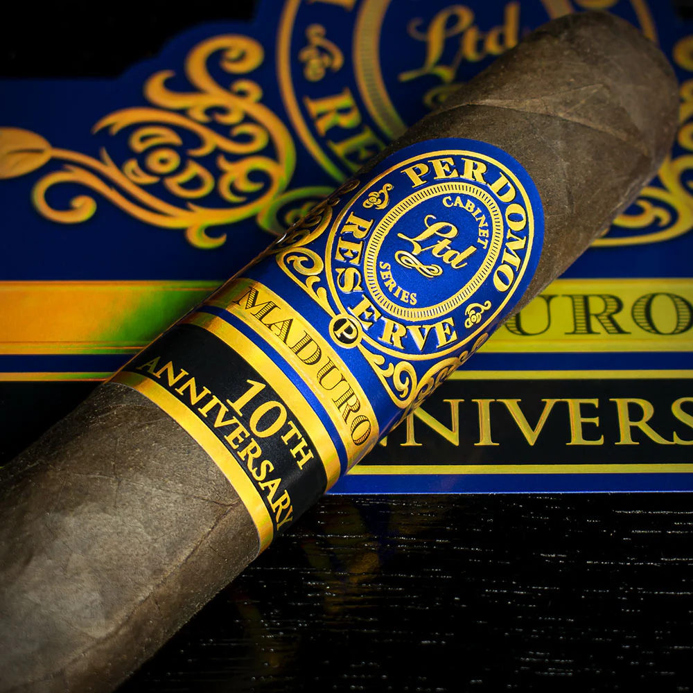 Perdomo 10th Anniversary Maduro Super Toro Cigars - Box of 25 - Image 3