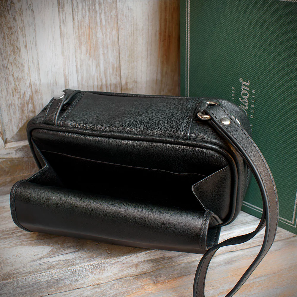 Peterson Two Pipe Combination Pouch - Zipped Black (POU-133) - Image 3
