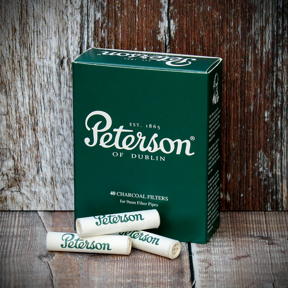 Peterson of Dublin 9mm Charcoal Filters - 40 Pack