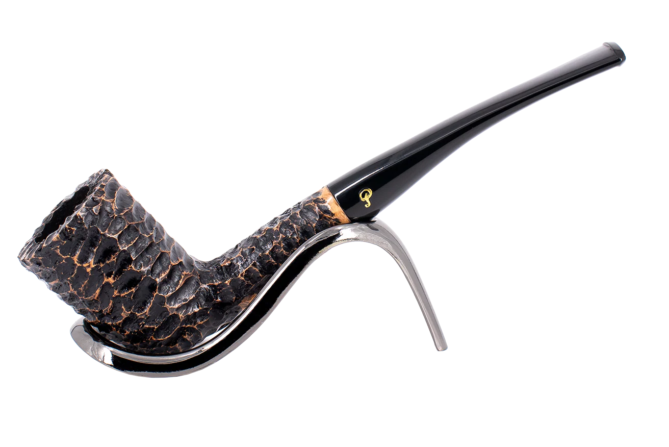Peterson of Dublin Aran Rusticated Briar Smoking Pipe - Shape No.124