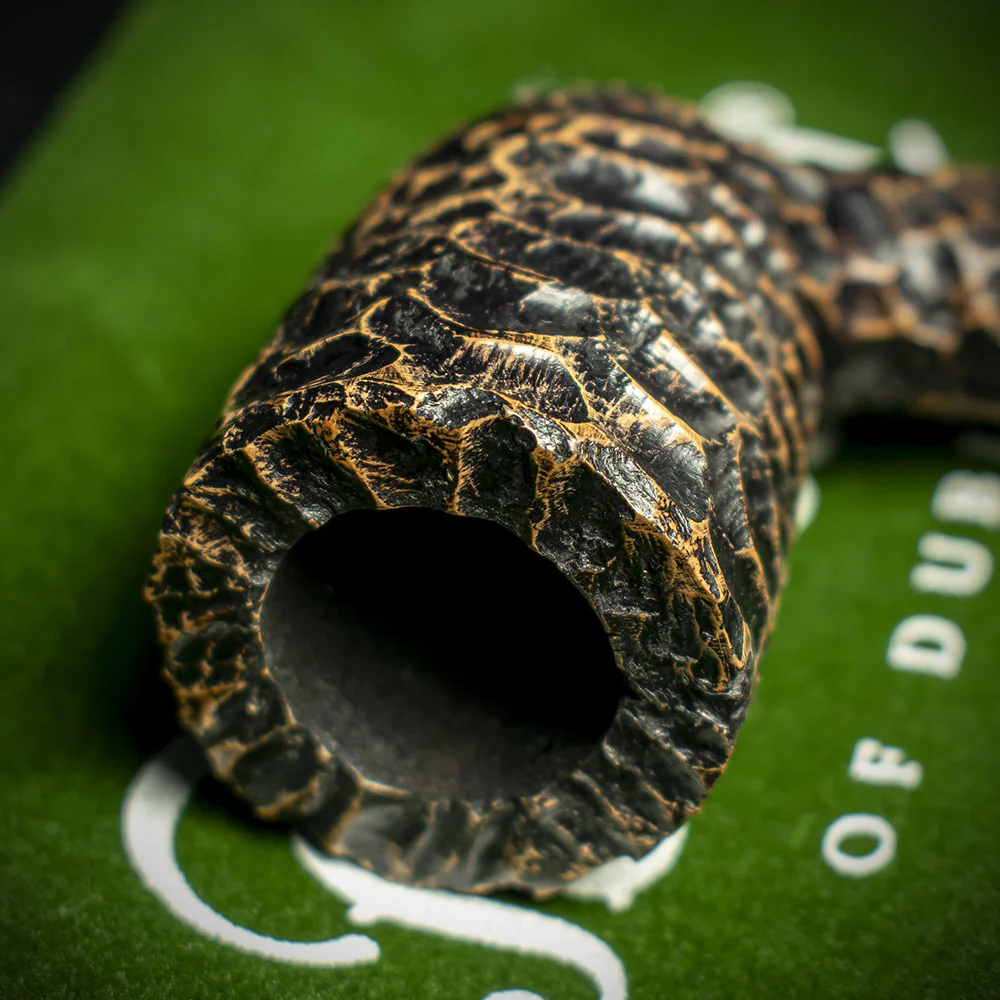 Peterson of Dublin Aran Rusticated Briar Smoking Pipe - Shape No.124 - Image 5