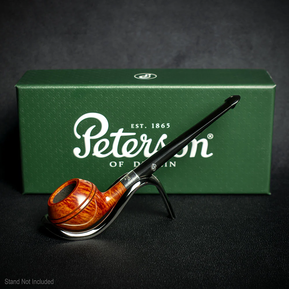 Peterson of Dublin Deluxe Classic Natural Smoking Pipe - Shape 411 - Image 2