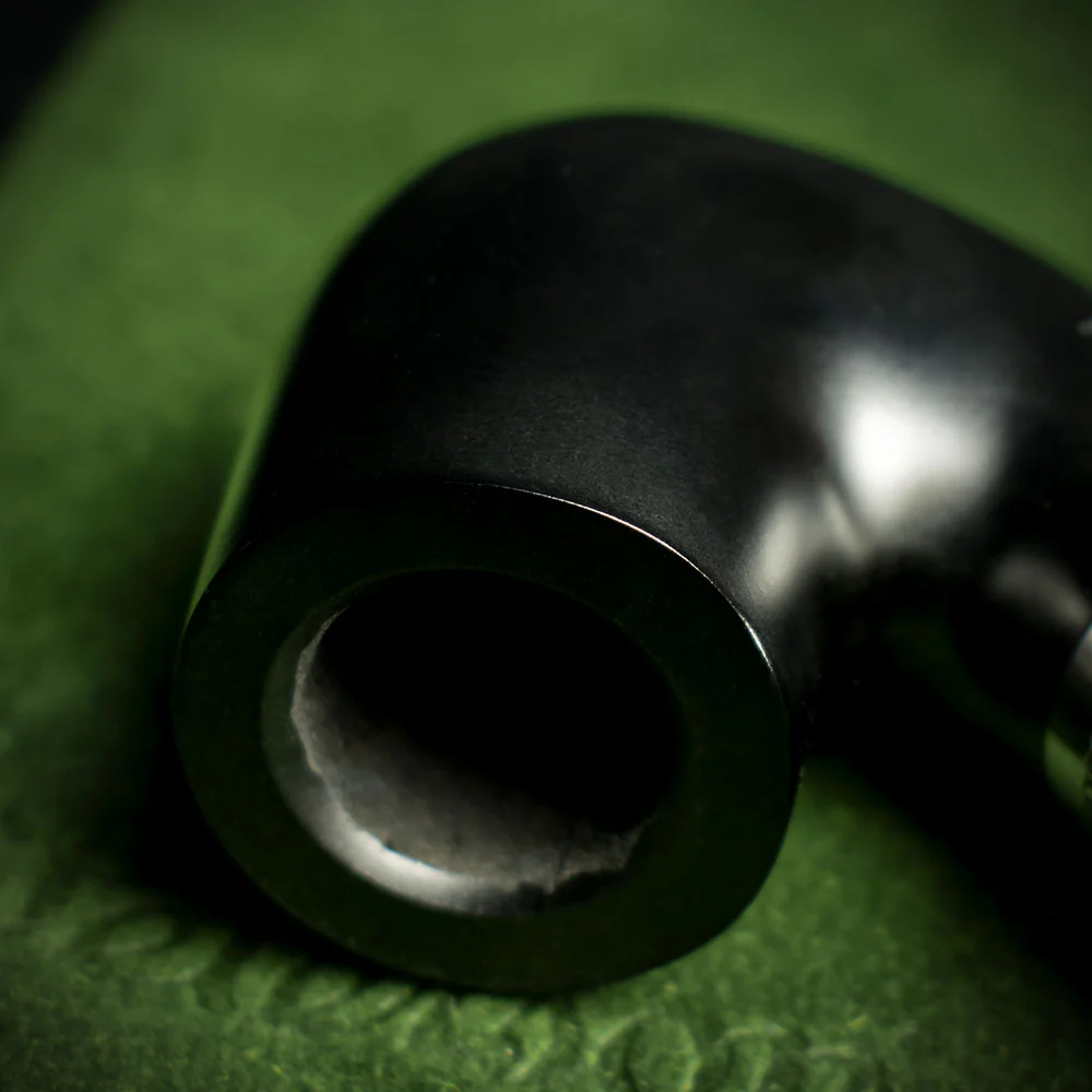 Peterson of Dublin Deluxe System Ebony 8s Briar Smoking Pipe - Bent Billiard - Image 5