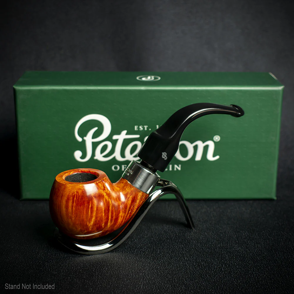 Peterson of Dublin Deluxe System 3s Smooth Briar Smoking Pipe - Bent Apple - Image 2