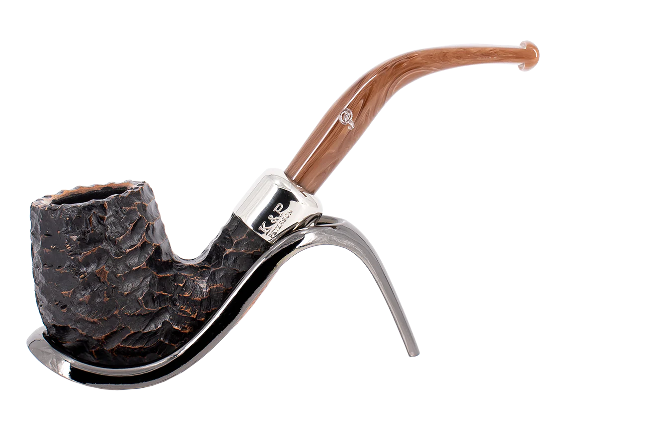 Peterson of Dublin Derry Rusticated Briar Smoking Pipe - Shape 65