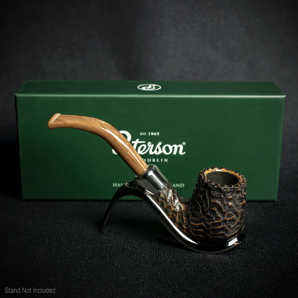 Peterson of Dublin Derry Rusticated Briar Smoking Pipe - Shape 65 - Image 3