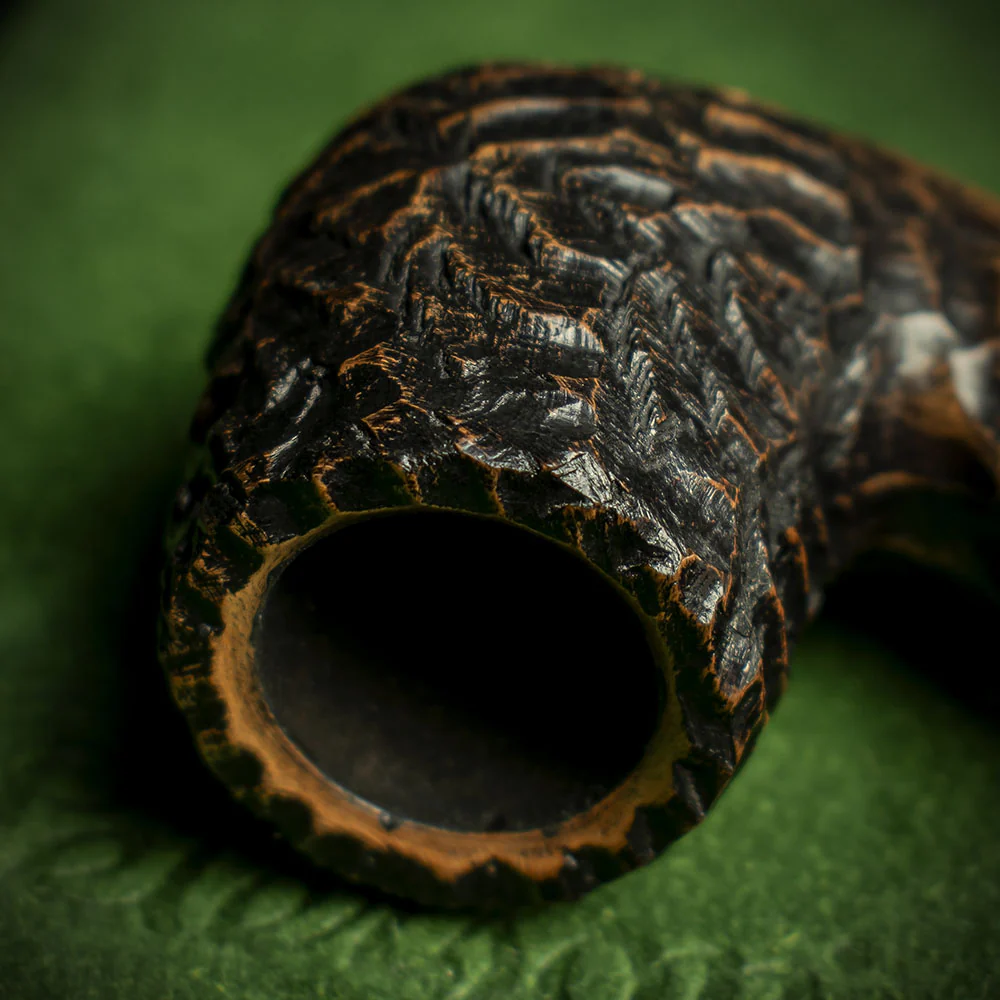 Peterson of Dublin Derry Rusticated Briar Smoking Pipe - Shape 65 - Image 5