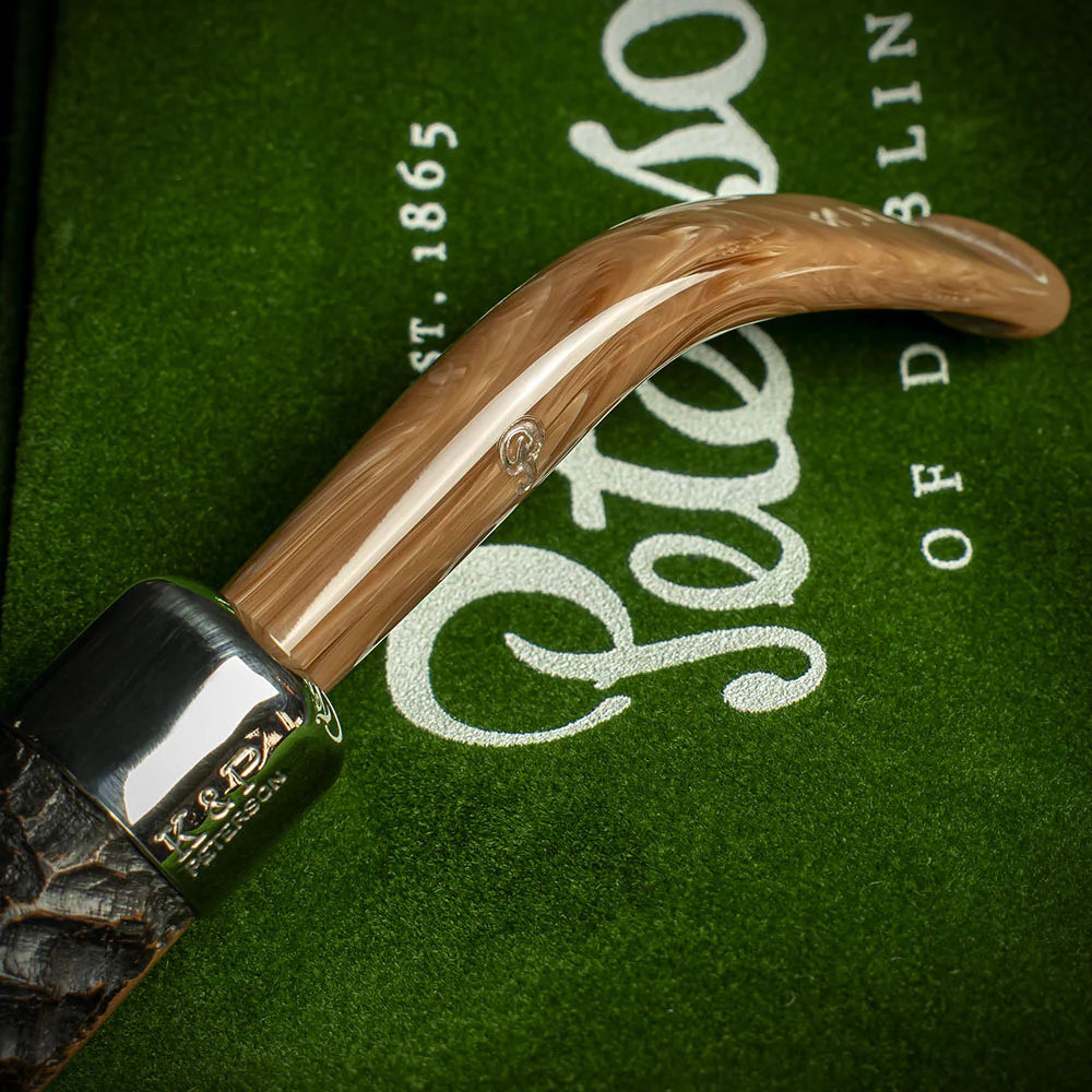 Peterson of Dublin Derry Rusticated Briar Smoking Pipe - Shape 65 - Image 6