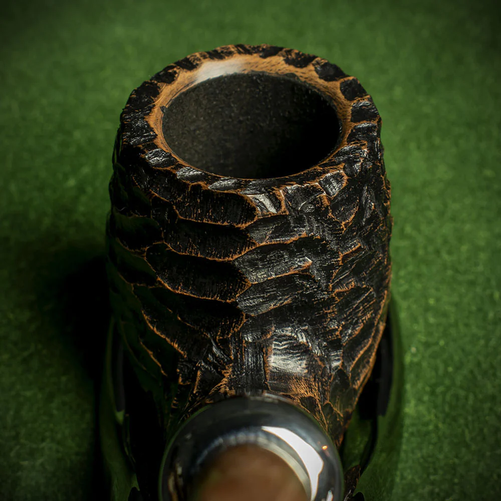 Peterson of Dublin Derry Rusticated Briar Smoking Pipe - Shape 65 - Image 7