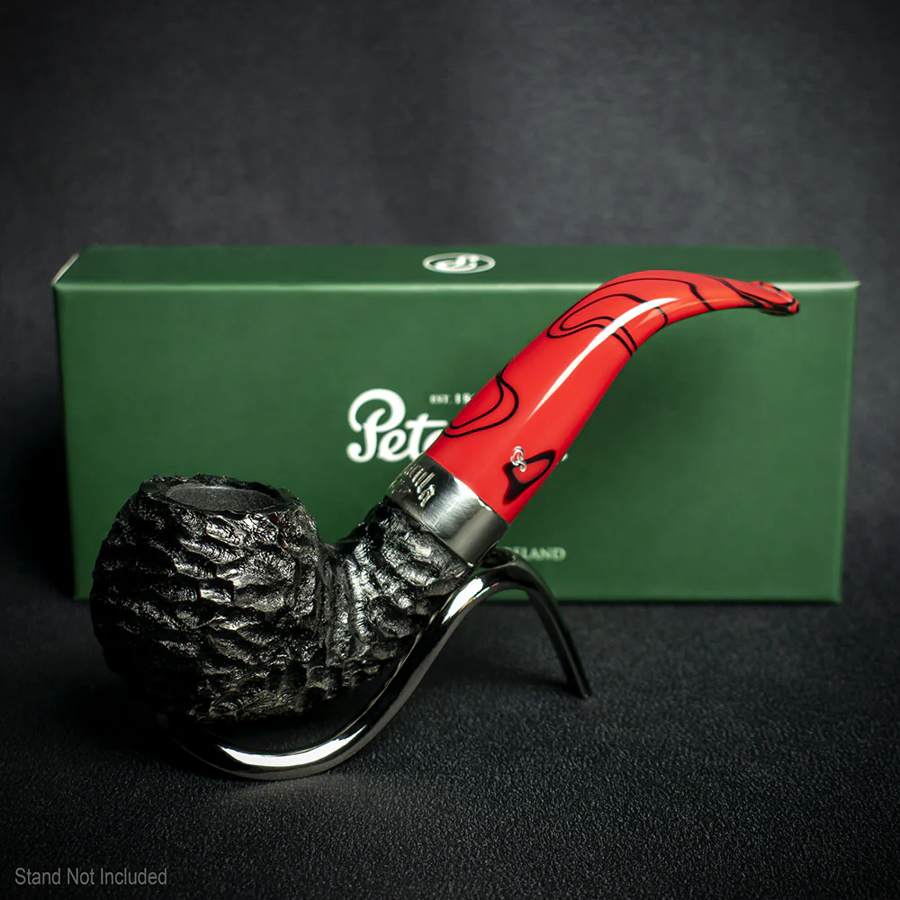 Peterson of Dublin Dracula Rusticated Briar Smoking Pipe - Shape XL02 - Image 2